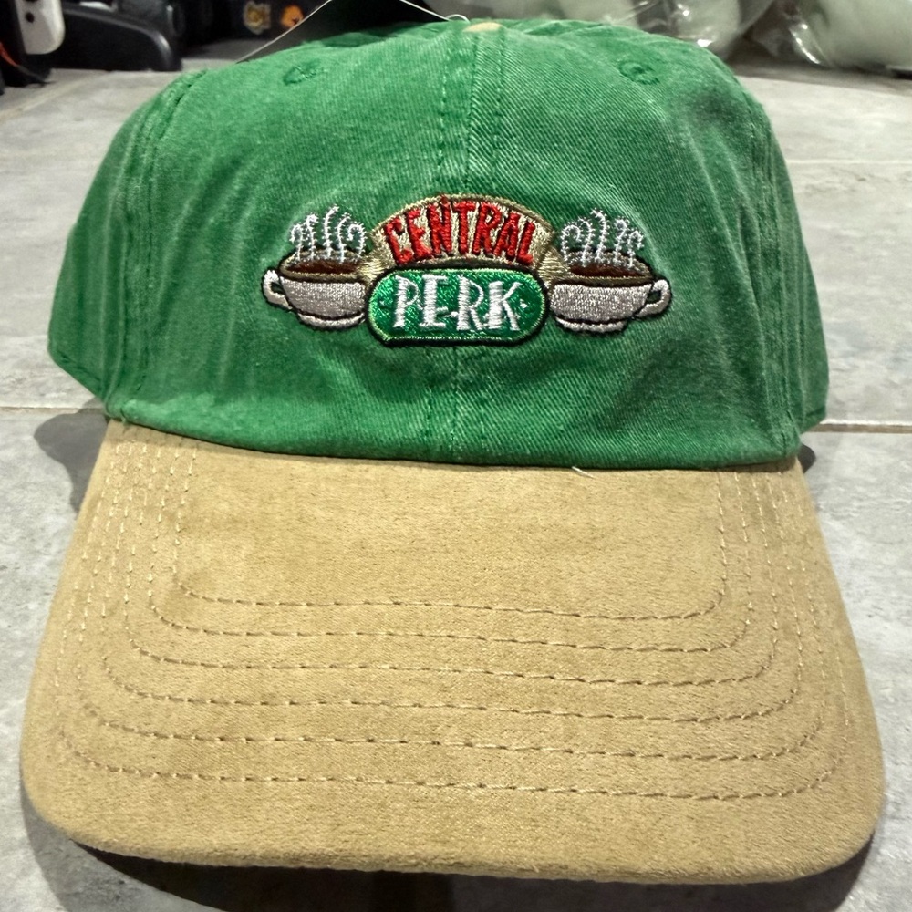 FRIENDS Central Perk Bioworld Green and Tan Cap